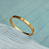 Stackable Bangle Bracelet (Gold Plated )