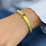 Luxe loop bangle bracelet