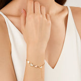 White Hearts Array Bracelet