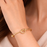 Promise Knot Bangle Bracelet