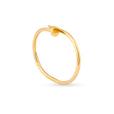 Gold Nail Bangle Bracelet