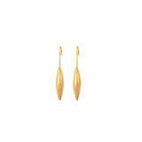 Sleek golden dangle earrings
