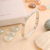 Sterling Square Bangle kada