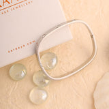 Sterling Square Bangle kada