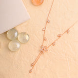Flower Necklace Rose Gold