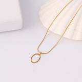 Majestic Oval Pendant Necklace