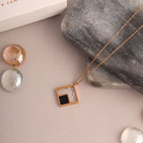 Dual Square Mystique Necklace