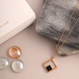 Dual Square Mystique Necklace