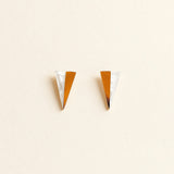 Dual Tone Triangle earrings
