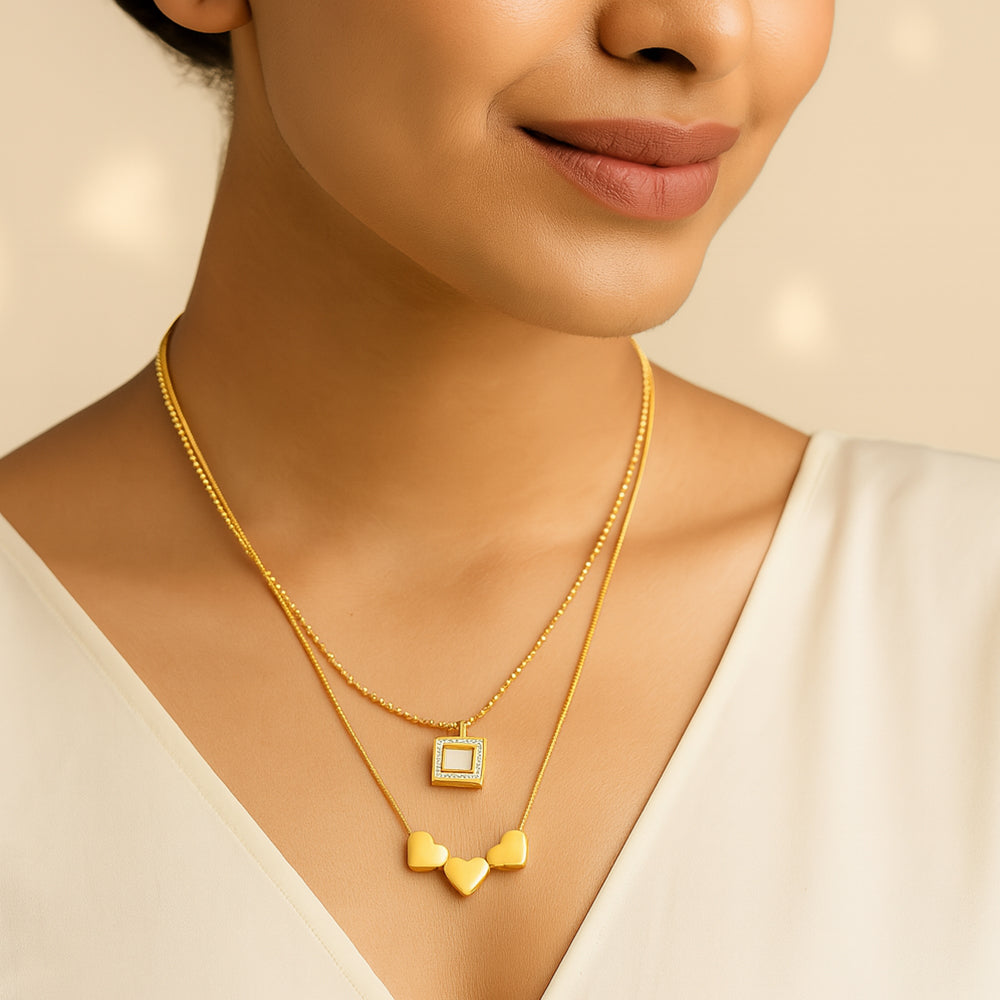 Heartbeats and Shimmers Necklace