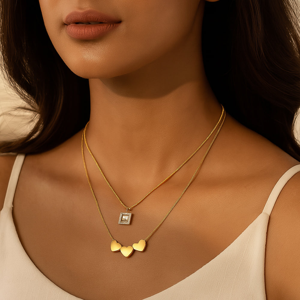 Heartbeats and Shimmers Necklace