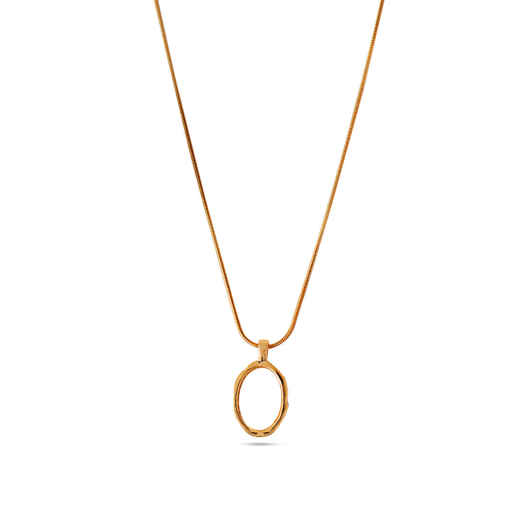 Majestic Oval Pendant Necklace