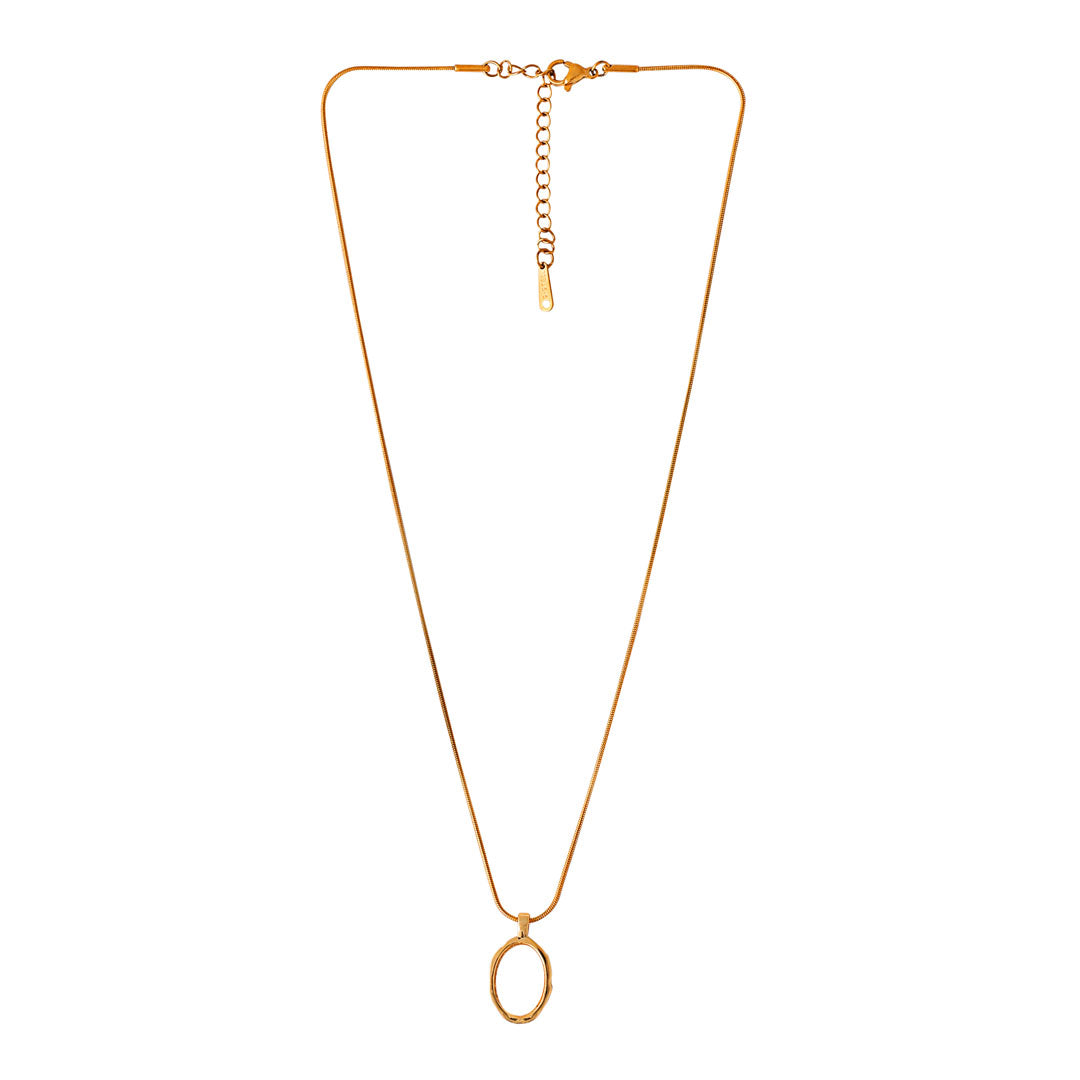 Majestic Oval Pendant Necklace
