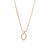 Majestic Oval Pendant Necklace