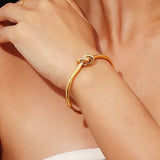 Promise Knot Bangle Bracelet