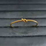 Promise Knot Bangle Bracelet