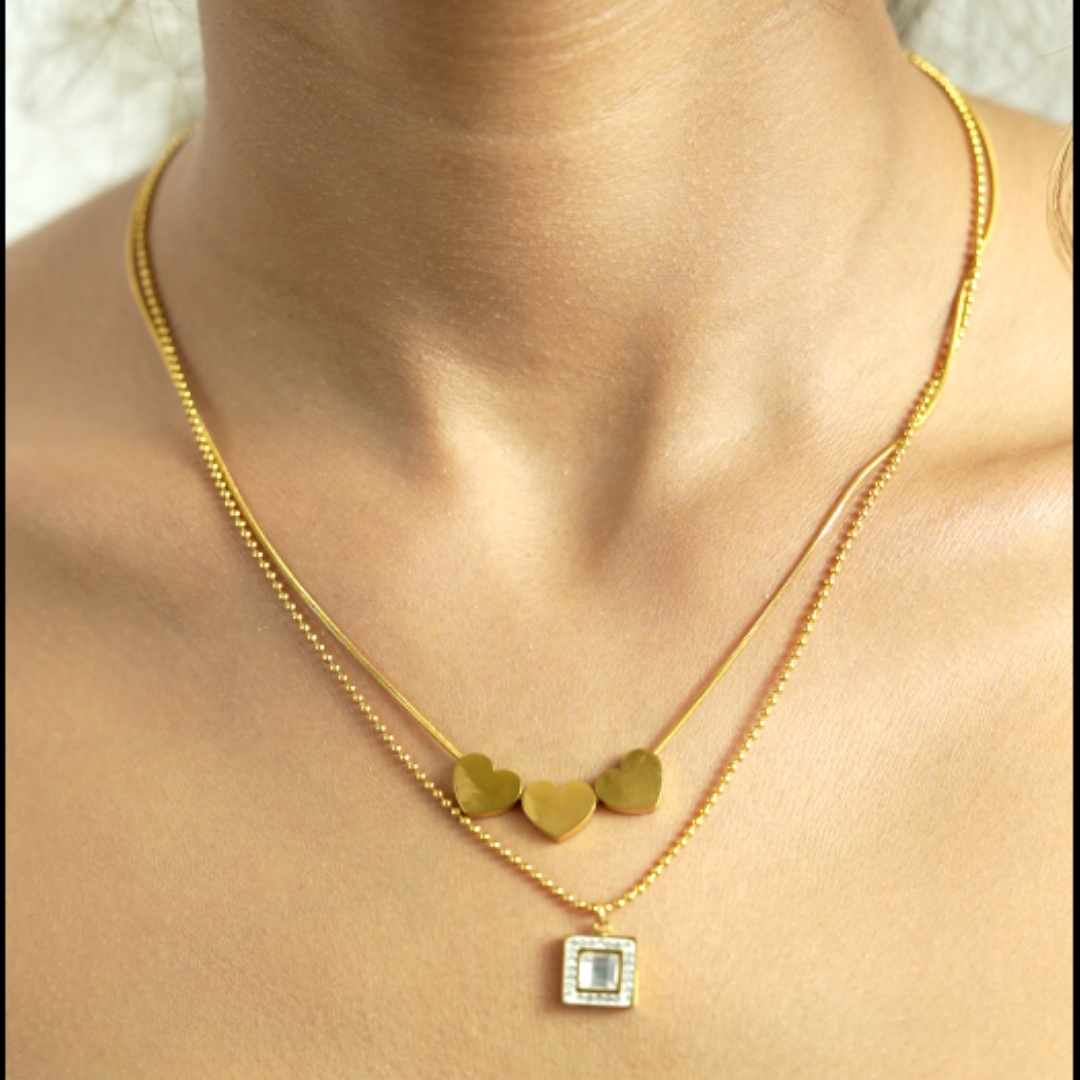 Heartbeats and Shimmers Necklace