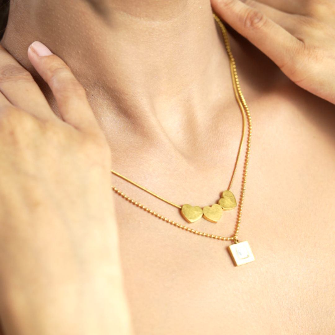 Heartbeats and Shimmers Necklace