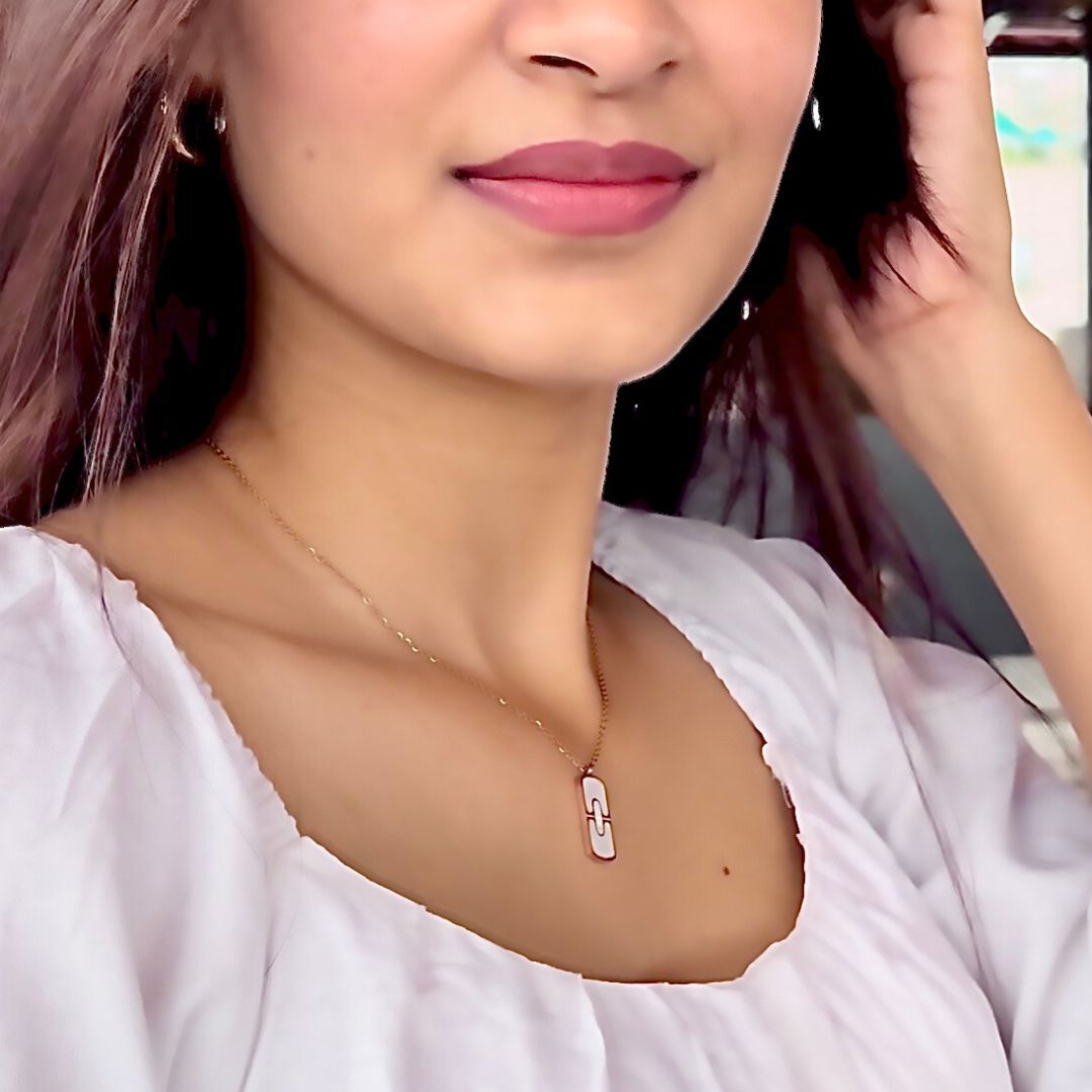 Rosy Slate necklace