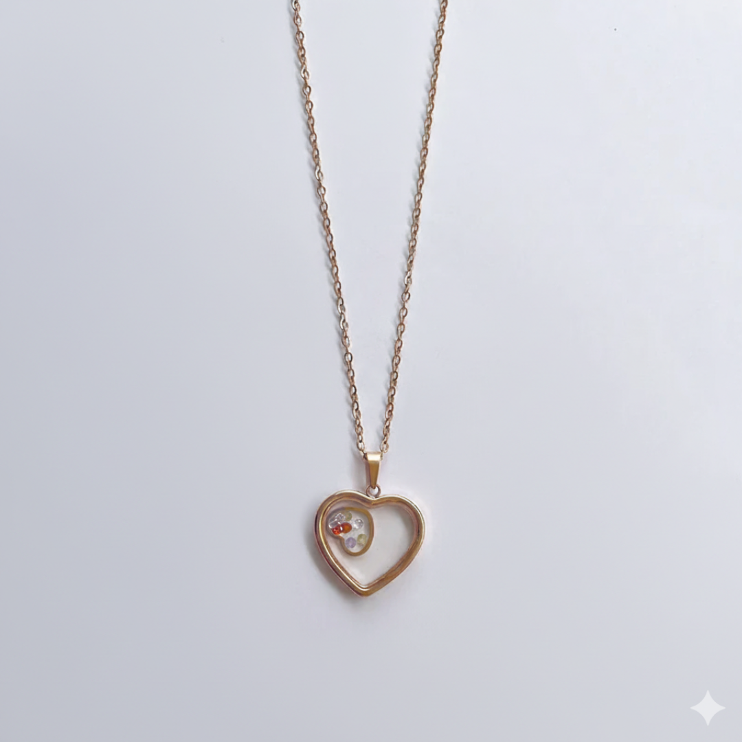 Dual Heart Embrace Necklace