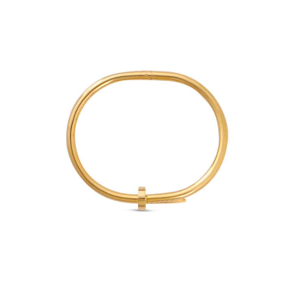 Gold Nail Bangle Kada