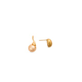 Pearl Hemisphere Drop Earrings