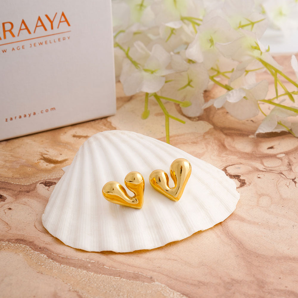 Chunky Heart Studs