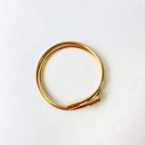 Gold cuff Layered Bangle Kada