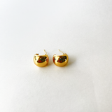 Vintage half Moon Sphere Earrings