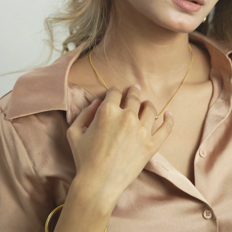 Modern Wave Necklace