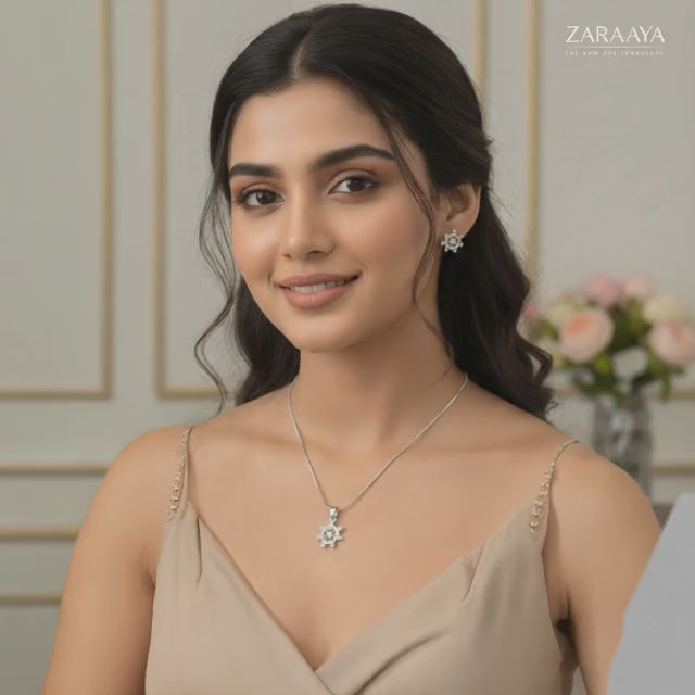 Nautical Charm Set ( Necklace + Earrings)