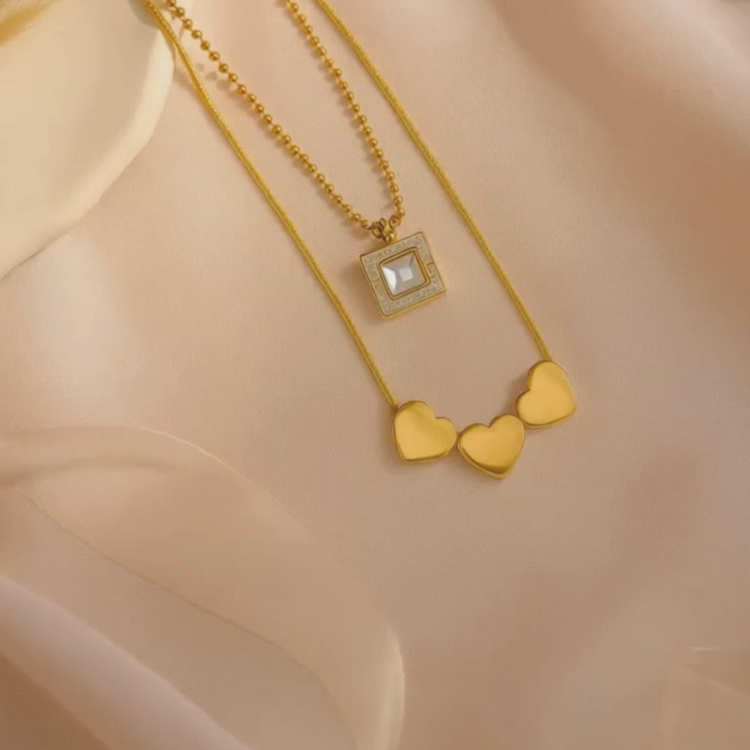 Heartbeats and Shimmers Necklace