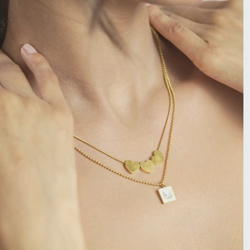 Heartbeats and Shimmers Necklace